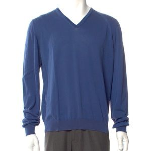 LANVIN, Men’s Lightweight Pullover Sweater/Top, Blue, Very Good Condition!